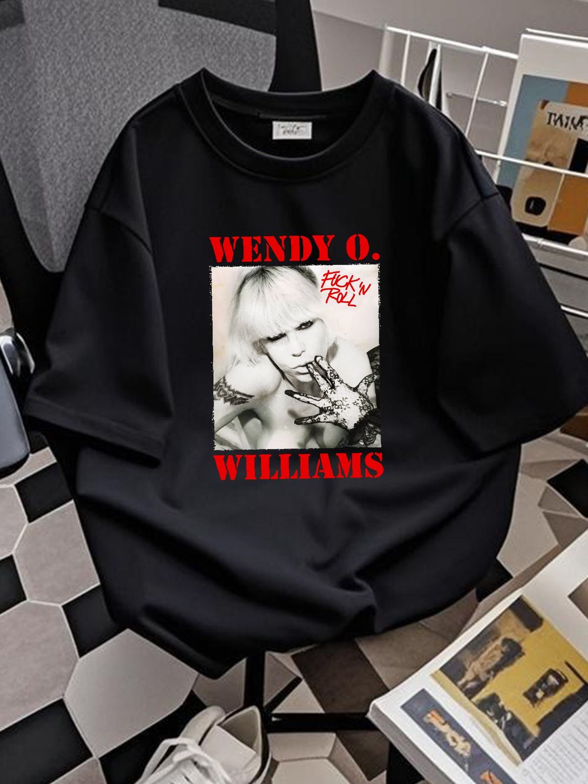 Plasmatics Wendy O Williams 'N Roll Unisex T-Shirt YA462 Homme Streetwear Comfortable Summer Fashion Stretched Slightly Breathable_viptrois.com