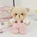 Cute And Well Behaved Bear Pendant Cartoon Cheese Bear Keychain Plush Doll Girl Bag Pendant_viptrois.com