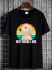 Inktastic Best Doodle Dad T-Shirt Fathers Day Dog Goldendoodle Labradoodle Lover Unisex Stylish Soft Streetwear Breathable Slightly Graphic_viptrois.com
