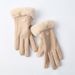 Women's Gloves German Velvet Gloves Autumn And Winter Warm Cycling Korean Style Plus Velvet Thickened Cold And Windproof Touch Screen Suede Students_viptrois.com