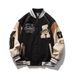 American Flocking Autumn And Winter Baseball Men's Trendy Brand Hip-hop Casual Couple Jacket Green Top Women_viptrois.com