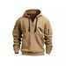 Autumn And Winter Men's Sports And Casual Sweater Hooded Pullover Zipper Multi-Pocket Men's Sweater Jacket_viptrois.com