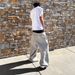 Men's Clothing Retro Street Hip Hop Loose Casual Trousers Double Waist Fake Two Piece Printed Sweatpants Men_viptrois.com
