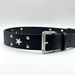 Black Hot Girl Punk Neutral Personality Men And Women Pentagram Alloy Buckle Jeans Belt_viptrois.com
