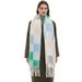 Unisex Autumn and winter loop yarn flow suplaid scarf_viptrois.com