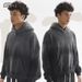 Men's Retro Loose Fit Hoodie & Jogger Set - Fleece-Lined Streetwear With Cat Whisker Design, Winter Casual Outfit For Urban Style (Grey/Black, S-XXL_viptrois.com