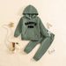 Mother & Kids Children's Clothing For Infants And Young Boys, Casual Suit, Letter Printed Long Sleeved Top Fake Drawstring Trousers, Two Piece Set_viptrois.com