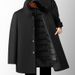 Men's Clothing Thickened Fur Collar Mid Length Removable Silk cotton Lined Wool Coat_viptrois.com