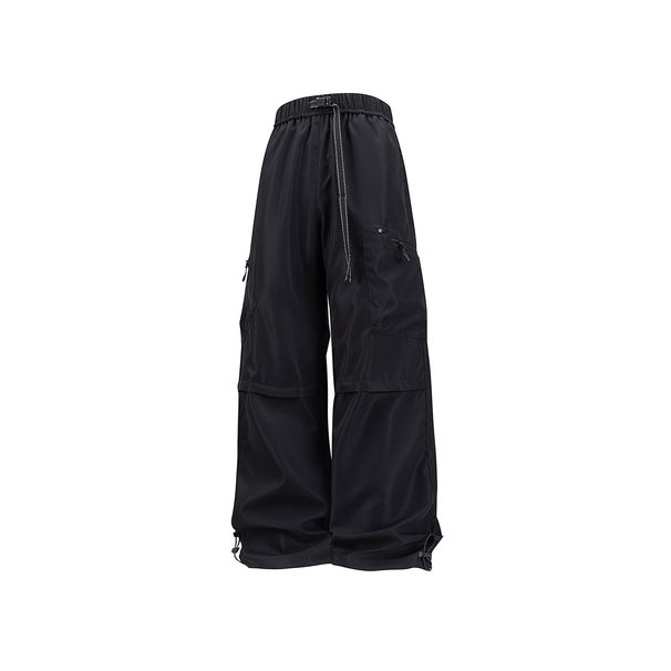 Men's All Season Work Pants Quick Drying Outdoor Sportswear Trendy Casual Loose Straight Leg Mid Waist Solid Color Polyester_viptrois.com