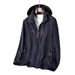 Men's Streetwear Hooded Jacket - Lightweight Nylon Zip-Up Coat With Stand Collar For Casual & Urban Style (Army Green/Black/Khaki/Navy/Gray)_viptrois.com