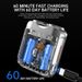 Dual Head Travel Shaver - Waterproof USB Rechargeable Beard Trimmer Portable Men's Grooming Kit With Case Compact Design_viptrois.com