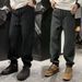 Design Sense Brushed Fleece Three-Dimensional Tailored Sports Sweatpants Versatile Loose Fit Autumn Winter New Men's_viptrois.com