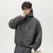 Monochrome Man- Old Money Style Business Woolen Jacket Autumn Winter New Short Wide Silhouette Thickened Warm Commuting Trendy Brand_viptrois.com