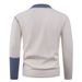 Pure Foreign Trade Autumn Winter Half Turtleneck Color Block Sweater Men's Trendy Fashion Twisted Pullover Base Knitwear_viptrois.com
