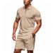 Men's Clothing Casual Loose Short Sleeved Shorts Sports Suit_viptrois.com