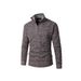 Men's Half-Zip Fleece Lined Sweater - Warm Winter Knit Pullover For Casual & Business_viptrois.com