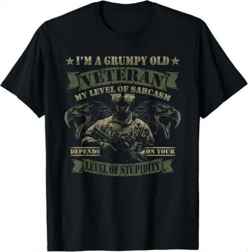 T-shirtt-shirtgrumpy Old Veteran 2026 Level Sarcasm Depends On Yo_viptrois.com