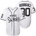 Men's outdoor wear gray No. 30 baseball shirt embroidered jersey jacket_viptrois.com