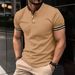 2025d 2024 Summer Quick-Dry Turn-Down Collar Polo Shirt With Buttons And Pocket For Men_viptrois.com