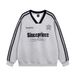 American Stried Three-Strie V-Neck Sweatshirt For Men And Women, Autumn Coule Sorts Casual College Style Pullover_viptrois.com