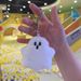 Halloween Ghost Keychain Plush Toy - Cute Backpack Accessory For Couples, Friends & Halloween Decor (10cm Height, PP Cotton Filling, Soft Short Plush)_viptrois.com