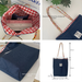 American Style Double-Sided Plaid Denim Canvas Versatile Commuter Tote Bag Reversible Color-Block Handbag_viptrois.com