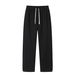 Men's Heavyweight American Style Zip up Sweatpants Casual Loose Fitting Slightly Flared High Street Straight Leg Pants for Spring 2026_viptrois.com