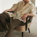 Men's Clothing Men's Casual Short Sleeved Shirt Lapel Fashion Flower Retro Shirt_viptrois.com