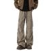 2026 Tie-dye Corduroy Cargo Pants Men's Autumn And Winter Style Plush Ruffian Handsome American Wide-leg Trousers Straight Loose Casual Pants_viptrois.com