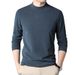 Long Sleeve T-Shirt For Men, Half Turtleneck, Inner Layer Base Shirt, 2024 Spring And Autumn Casual Men's Clothing,_viptrois.com