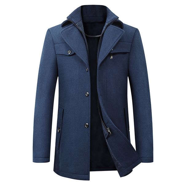 CT 2025 New Woolen Business Casual Fashion Thickened Warm Oversized Men's Trendy Trench Coat_viptrois.com