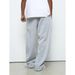 Streetwear Letter Print Jogger Pants – High Waist Drawstring Casual Trousers For Men & Women (Grey/White)_viptrois.com