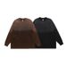 National Trend Brand High Tie-Dye Gradient Washed Color-Block Loose Long Sleeve Base T-Shirt Street Style Unisex_viptrois.com