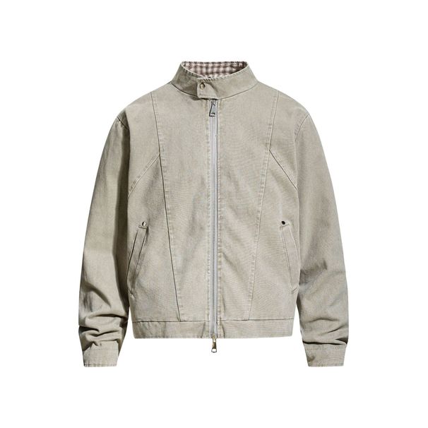 9982 American Retro Autumn Winter Unisex Street Style Beaded Canvas Deconstructed Workwear Design Men's Loose Jacket_viptrois.com