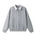 American Style Two-Piece Patchwork Double-Layer Turn-Down Sweatshirt Trendy Brand Men's Spring And Autumn Loose_viptrois.com