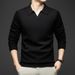 Men's Sweater Long Sleeve Seagull Neck Casual Business Versatile Knitted Sweater Men's Clothing_viptrois.com