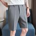 Men's Summer Casual Shorts High Quality Luxury mid Length Five Point Dress Pants Versatile Thin Suit Pants_viptrois.com