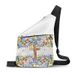 Halloween ghost cross casual messenger bag chest bag shoulder bag portable chest bag_viptrois.com