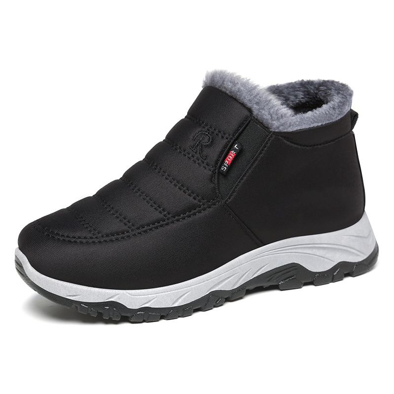Women's Shoes Cotton Shoes For Women Winter New Shoes For Women Foreign Trade Couple Walking Shoes Plus Velvet Thickened Unisex Snow Boots For Women_viptrois.com