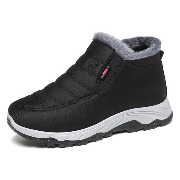 Women's Shoes Cotton Shoes For Women Winter New Shoes For Women Foreign Trade Couple Walking Shoes Plus Velvet Thickened Unisex Snow Boots For Women_viptrois.com