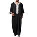 Men's Clothing Embroidered Short Sleeved Loose Robe_viptrois.com