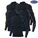 Men’s High-Neck Compression Long Sleeve Shirt – Moisture-Wicking Workout Top For Running, Basketball & Outdoor Training (S-4XL)_viptrois.com
