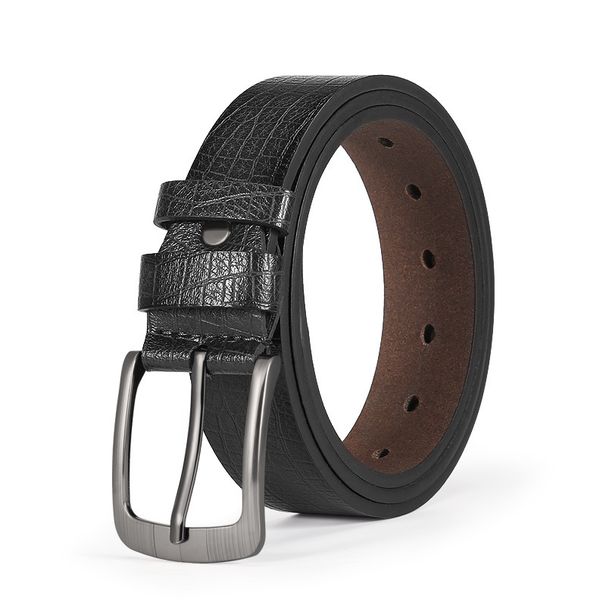 Men's Belts Men's Pin Buckle Belt Casual Belt Men PU Leather Young People Pin Buckle Denim Middle Aged Belt Men Youth_viptrois.com