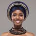New African And South American Muslim Multi Layered Gold Stamped Headband Cap African Turban Hat_viptrois.com