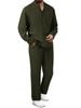 Dad's Chinese Style T Shirt Men's Long Sleeved Trendy T Sleeve Men's Clothing Large Size Loose Solid Color Long Sleeved Tang Suit Tops Men_viptrois.com