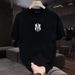 Men's Clothing Fashion Boys Round Neck Heavy Cotton Short Sleeves Summer New Style Printed T Shirt Youth Half Sleeve Tops_viptrois.com