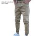 2024 Herbst Slim Fit Männer Jeans Reine Farbe Casual Elastische Taille Jeans Strahl Fuß Streetwear Jogger Denim Hosen_viptrois.com