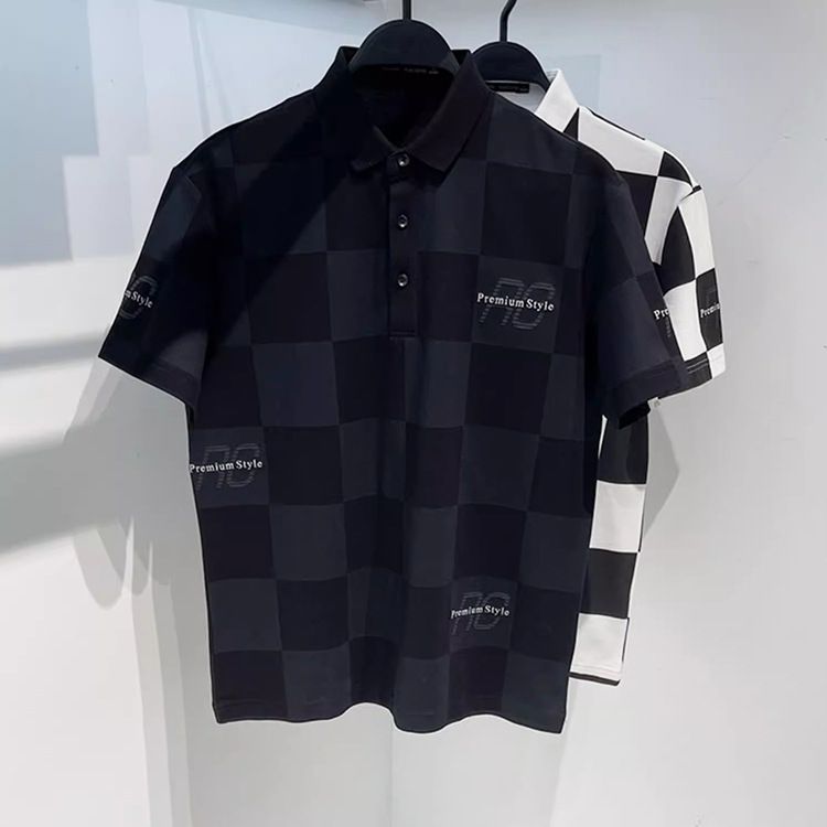 Men's Clothing Trendy Brand Summer New Lapel Embroidery Casual Couple Paul T Shirt Couple_viptrois.com