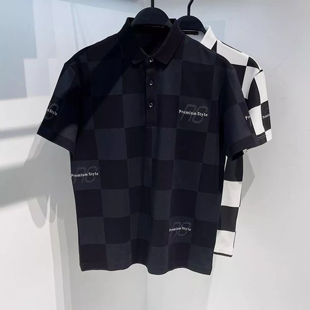 Men's Clothing Trendy Brand Summer New Lapel Embroidery Casual Couple Paul T Shirt Couple_viptrois.com