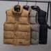 Men's Corduroy Vest Stand Collar Slim Fit Winter Warm Casual Layering Waistcoat With Side Pockets_viptrois.com